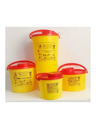 Collecteur d’aiguilles rond – élimination sécurisée des déchets médicaux