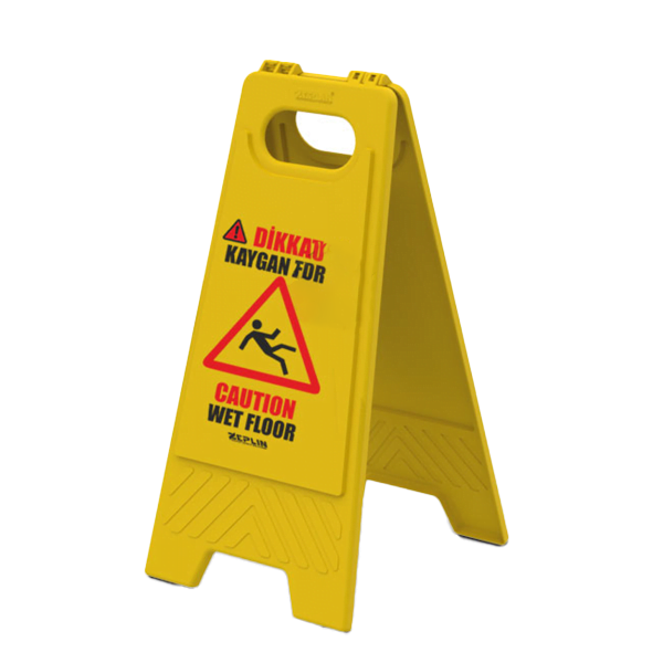 Panneau de signalisation sol mouillé – avertissement pour prévenir les accidents