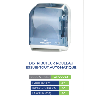 Distributeur de rouleau essuie-tout automatique (bleu) - Kotis