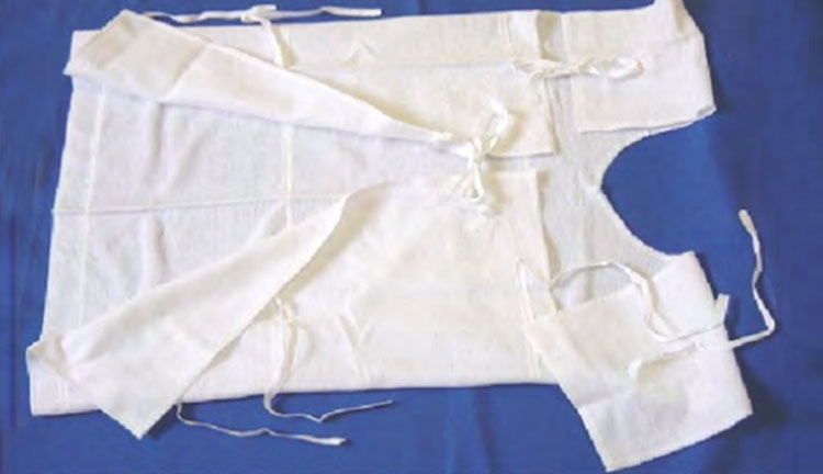 Blouse médicale jetable – protection du corps